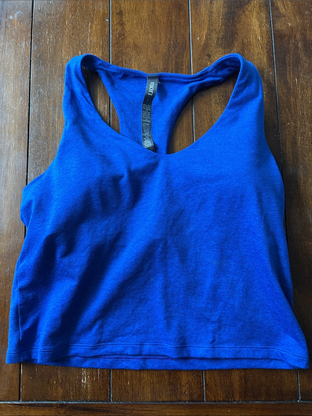 Vuori Halo Racerback Crop Sports Bra, Women’s Size Large